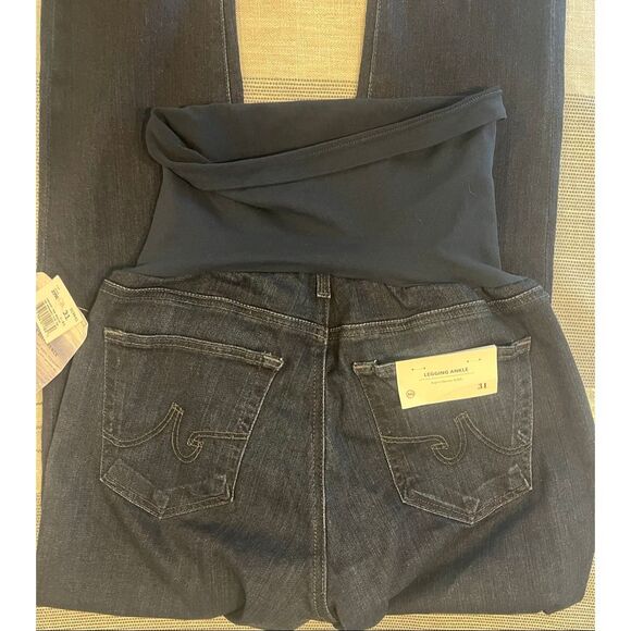 AG SECRET FIT LEGGING ANKLE MATERNITY JEANS Sz 31R - Picture 3 of 6